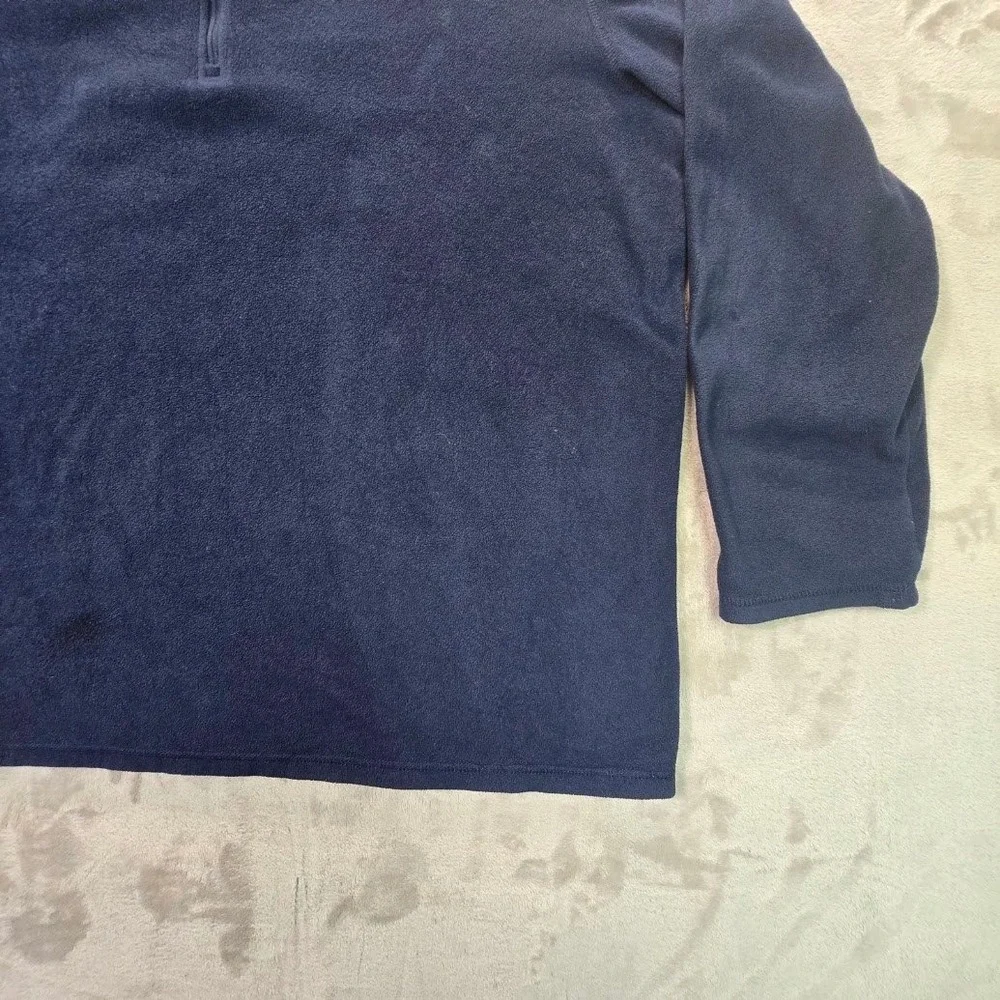 The North Face Mens XXL Navy Blue Quarter Zip Fleece Pullover Jacket